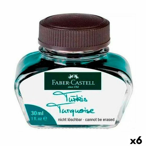 Tintenfass Faber-Castell türkis 6 Stücke 30 ml