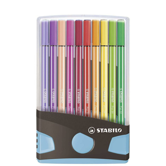 Marker-Set Stabilo Pen 68 Color Parade Etüie Bunt
