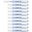 Textmarker Stabilo Swing Cool Blau 10 Stücke