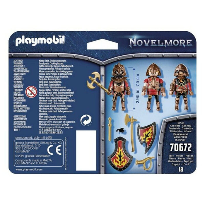 Figurensatz Novelmore Fire Knigths Playmobil 70672 (18 pcs)