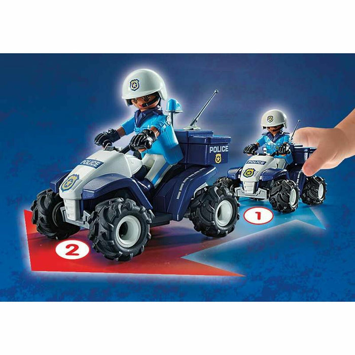 Spielset Fahrzeuge Playmobil Speed Quad City Action 71092 Polizei (21 pcs)