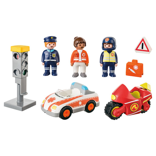 Playset Playmobil 71156 1.2.3 Day to Day Heroes 8 Stücke