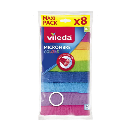 Tücher Vileda Mikrofasern Assortierte Farben (30 x 30 cm)