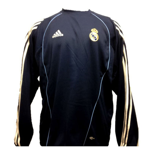 Herren Sweater ohne Kapuze Adidas Real Madrid CF Blau Fussball