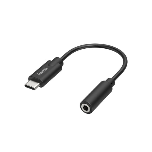USB C-zu-Jack 3.5 mm-Adapter Hama 00200318 Schwarz