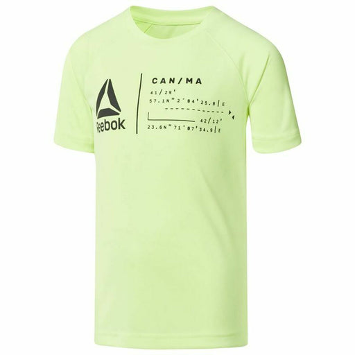 Herren Kurzarm-T-Shirt Reebok Sportswear B Wor Zitronengrün