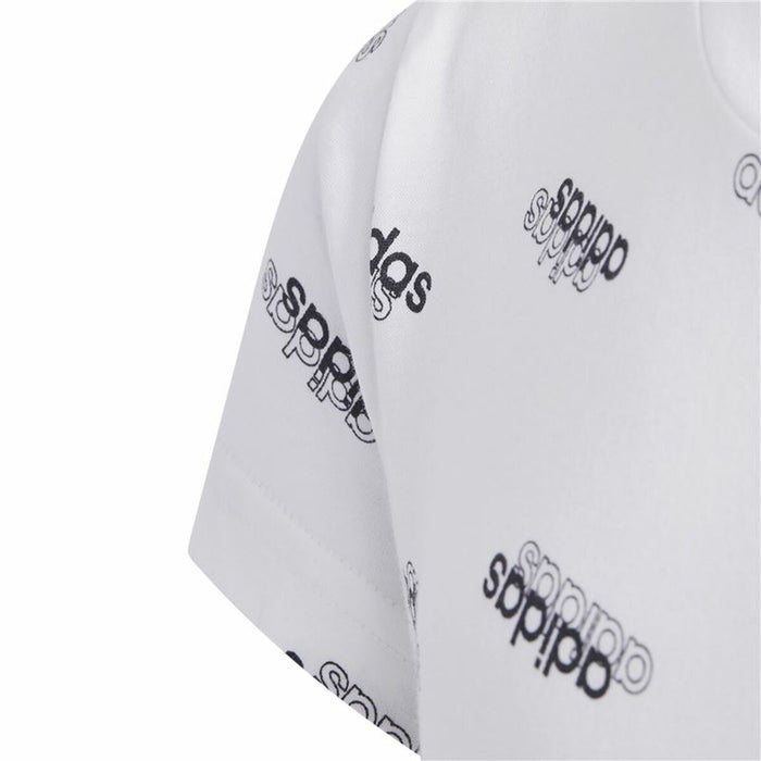 Kurzarm-T-Shirt für Kinder Adidas Sportswear Weiß