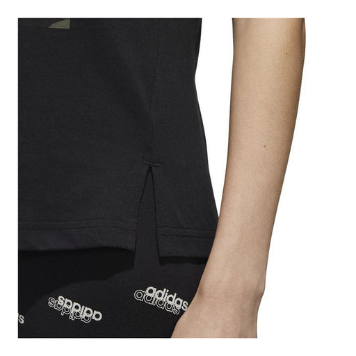 Damen Kurzarm-T-Shirt Adidas  Boxed Como Graphic Schwarz