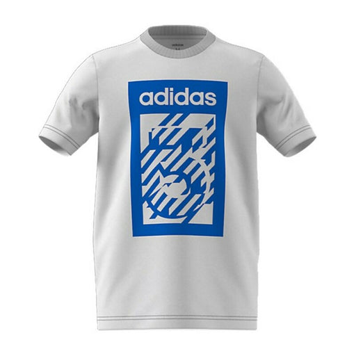 Kurzarm-T-Shirt für Kinder Adidas G Bold Crew Weiß