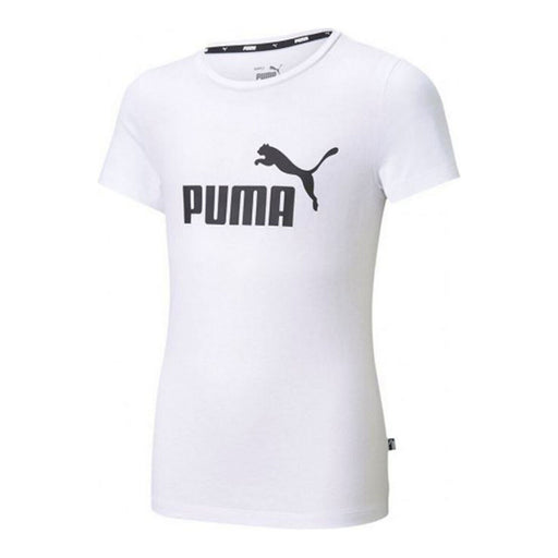 Kurzarm-T-Shirt für Kinder Puma ESS Logo Tee Weiß