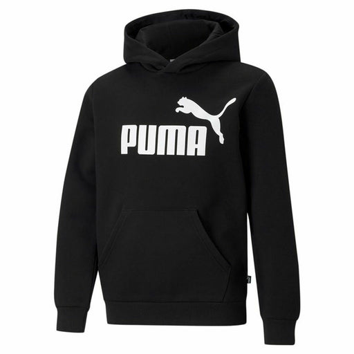 Jungen Sweater mit Kapuze Puma Essentials Big Logo Schwarz