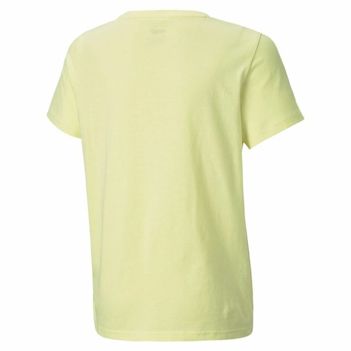 Kurzarm-T-Shirt für Kinder Puma Alpha Graphic  Gelb