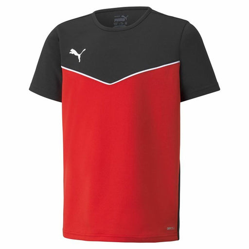 Kurzarm-T-Shirt für Kinder Puma individualRISE Rot Schwarz