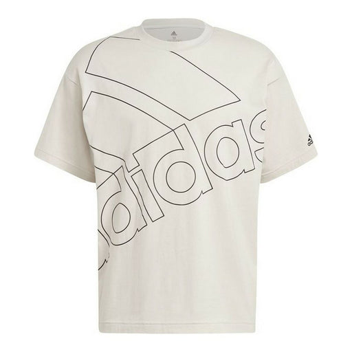 Herren Kurzarm-T-Shirt Adidas Giant Logo Beige