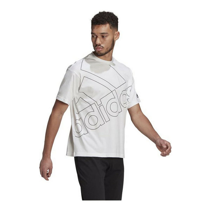 Herren Kurzarm-T-Shirt Adidas Giant Logo Weiß