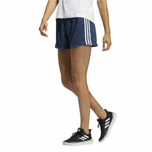 Damen-Sportshorts Adidas Knit Pacer 3 Stripes Dunkelblau Damen