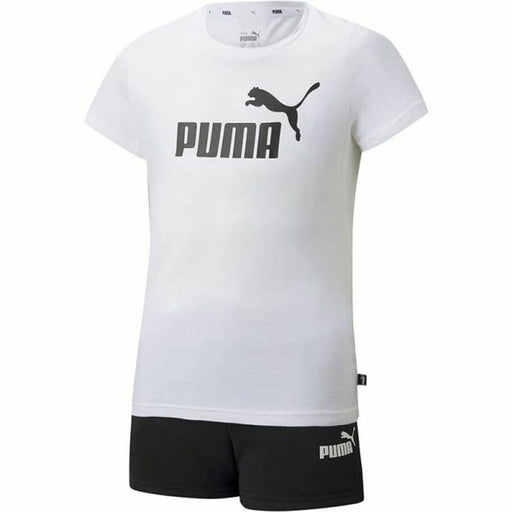 Sportset für Kinder Puma Logo Tee Weiß