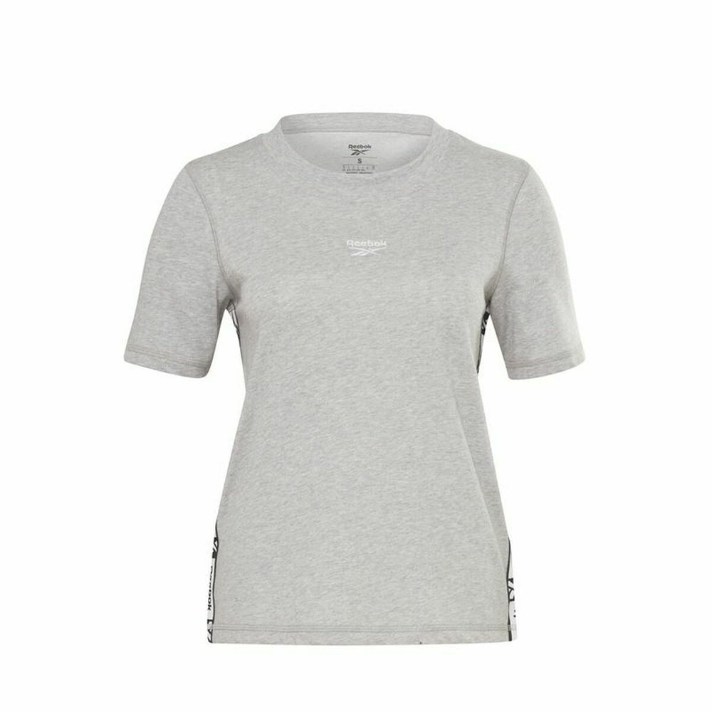 Damen Kurzarm-T-Shirt Reebok Tape Pack Grau