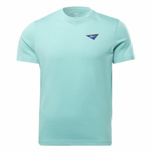 Herren Kurzarm-T-Shirt Reebok Graphic Les Mills® Aquamarin