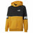 Herren Sweater mit Kapuze Puma Power Colorblock Schwarz Gelb