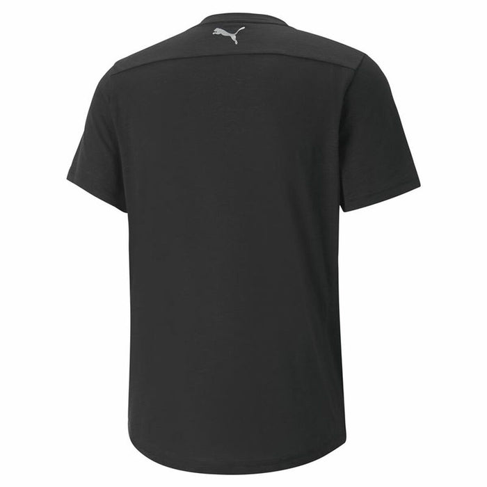 Herren Kurzarm-T-Shirt Puma Performance Logo Schwarz