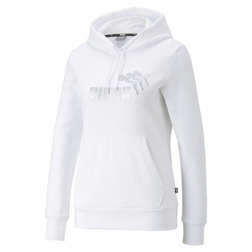 Damen Sweater mit Kapuze Puma Metallics Spark Weiß