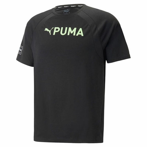 Herren Kurzarm-T-Shirt Puma Ultrabreathe Triblend Schwarz