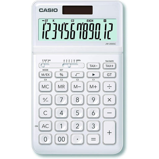 Taschenrechner Casio JW-200SC-WE Weiß Kunststoff