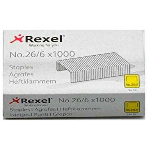 Heftklammern Rexel 26/6 6 mm 1000 Stücke (20 Stück)
