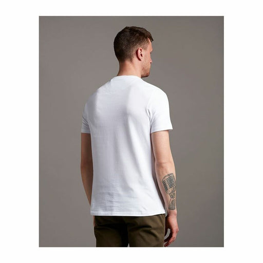 Herren Kurzarm-T-Shirt Lyle & Scott V1-Plain Weiß Herren