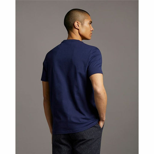 Herren Kurzarm-T-Shirt Lyle & Scott V1-Plain  Marineblau Herren
