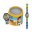 Uhr für Kleinkinder Cartoon JAKE THE PIRATE - TIN BOX (Ø 33 mm)