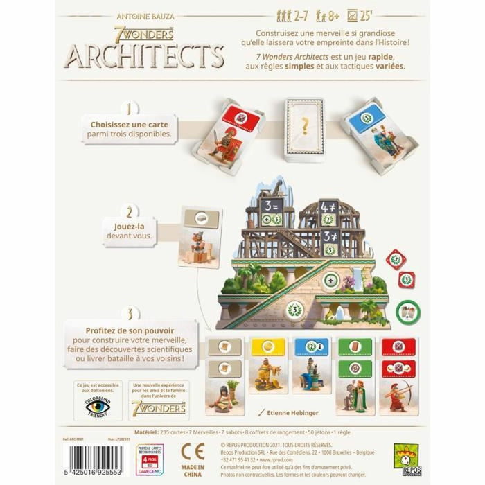 Tischspiel Asmodee 7 Wonders: Architects (FR)
