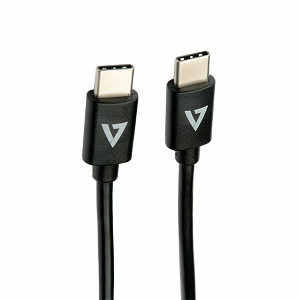 Kabel USB C V7 V7USB2C-1M           Schwarz