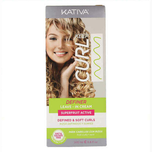 Lockenbildende Creme Keep Curl Definer Leave In Kativa (200 ml)