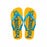 Badelatschen für Frauen Havaianas Top Logomania Blau Gelb