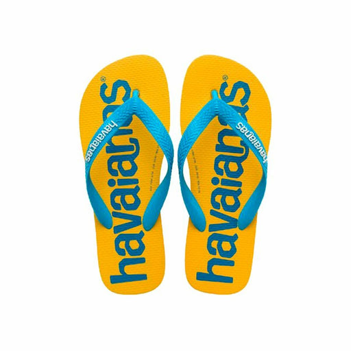 Badelatschen für Frauen Havaianas Top Logomania Blau Gelb