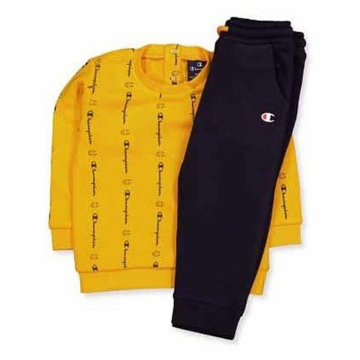 Kinder-Trainingsanzug Champion Logos Gelb
