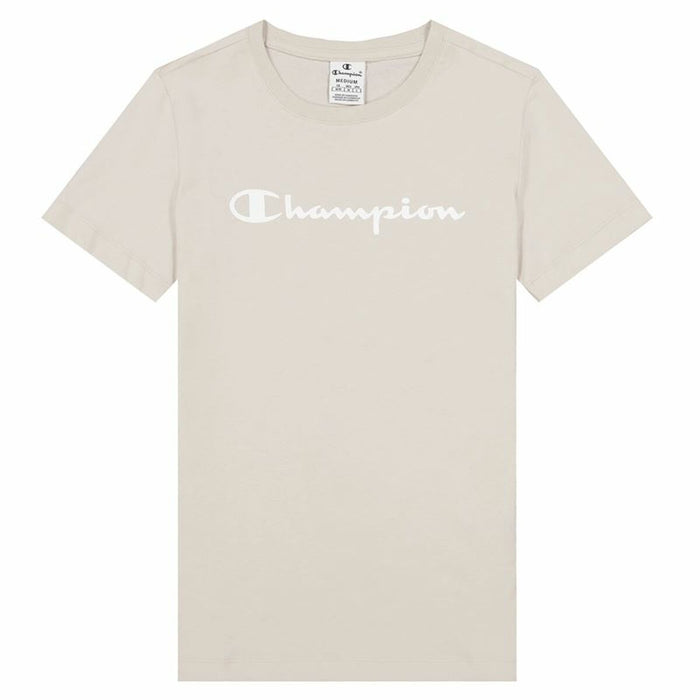 Damen Kurzarm-T-Shirt Champion Big Script Logo Weiß