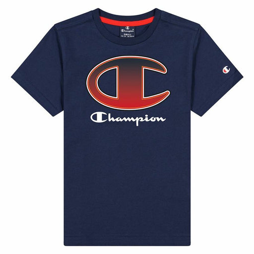 Kurzarm-T-Shirt für Kinder Champion Crewneck T-Shirt B Marineblau