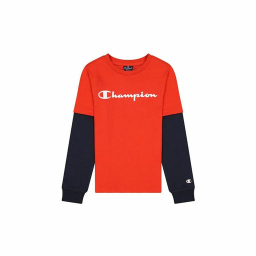 Jungen Langarm-T-Shirt Champion Rot