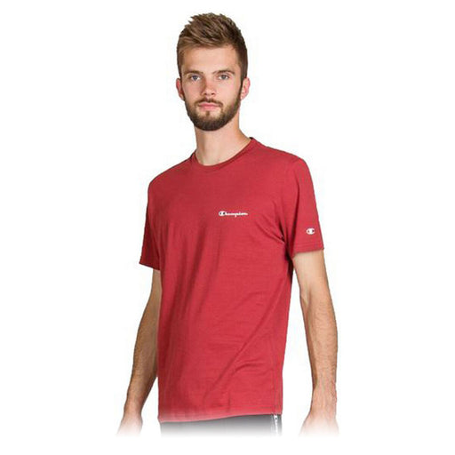 Herren Kurzarm-T-Shirt Champion Crewneck Rot