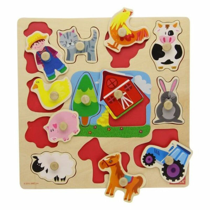 Kinder Puzzle aus Holz Goula 53025 (12 pcs)