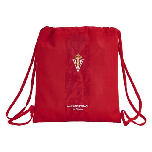 Rucksacktasche mit Bändern Real Sporting de Gijón Rot