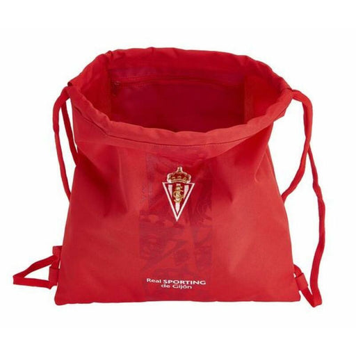 Rucksacktasche mit Bändern Real Sporting de Gijón Rot