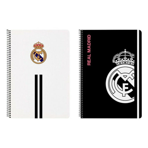 Ringbuch der Ringe Real Madrid C.F. Weiß Schwarz A4 80 Blatt