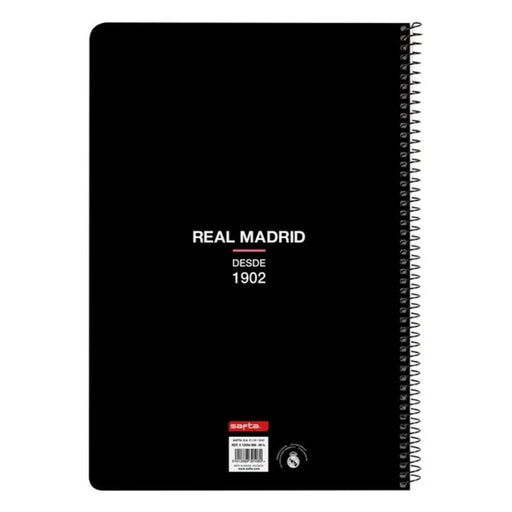 Ringbuch der Ringe Real Madrid C.F. Weiß Schwarz A4 80 Blatt