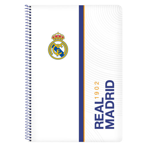 Ringbuch der Ringe Real Madrid C.F. Blau Weiß A4 80 Blatt