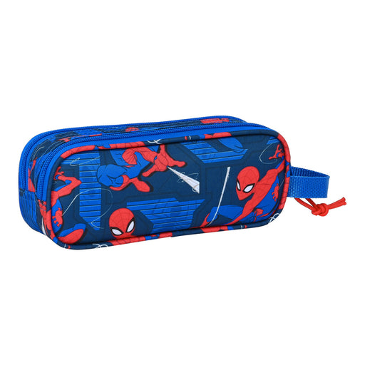 Schulmäppchen Spiderman Great power Blau Rot 21 x 8 x 6 cm