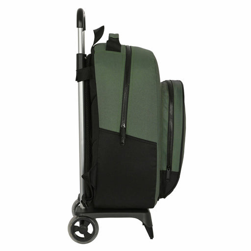 Schulrucksack mit Rädern BlackFit8 Gradient Schwarz Militärgrün (32 x 42 x 15 cm)